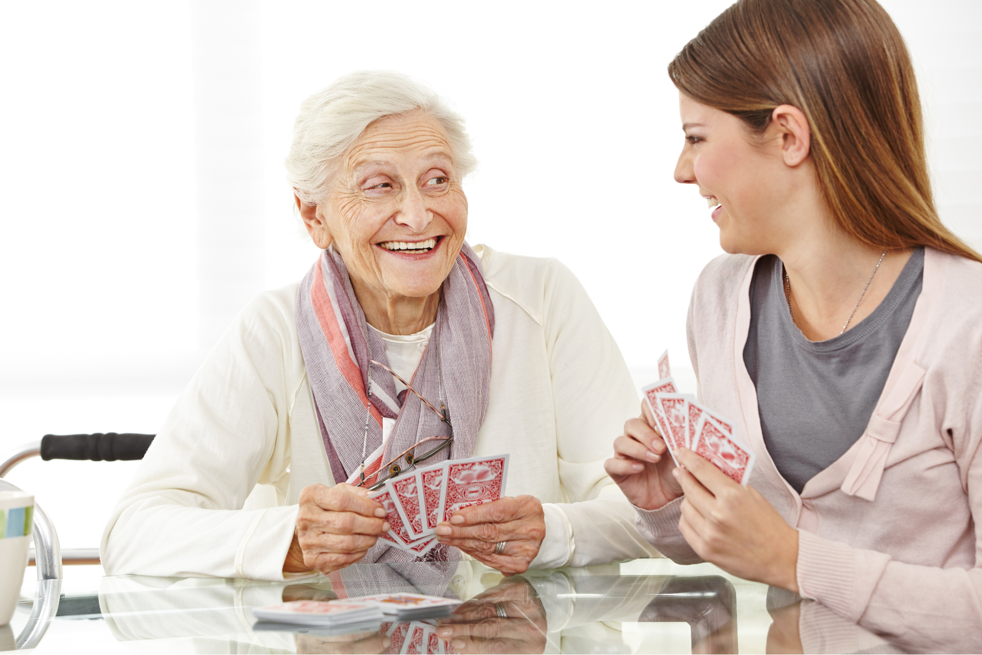Caregiver assisting with errands and shopping